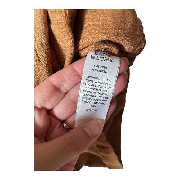 JOIE Linen Lyocell Blend Relaxed Shorts Size 12 - Picture 6 of 11